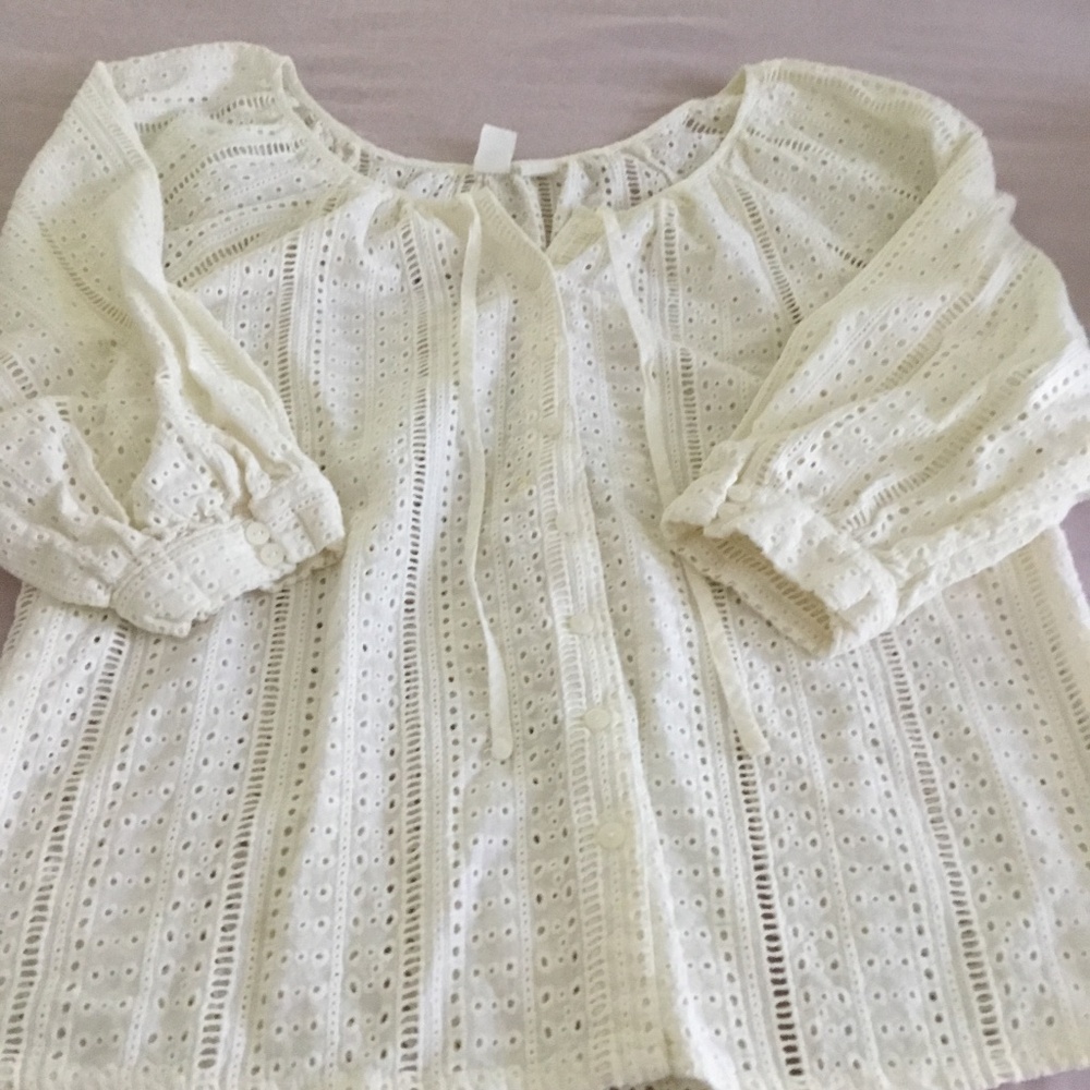 Joie Eyelet Blouse size small